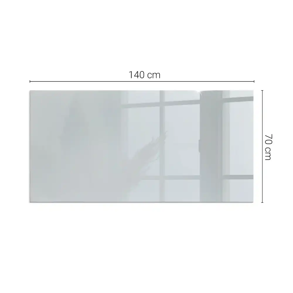Plaque de sol rectangulaire pour poêle à bois grise