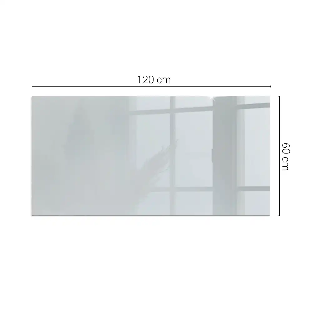 Plaque de sol rectangulaire pour poêle à bois grise