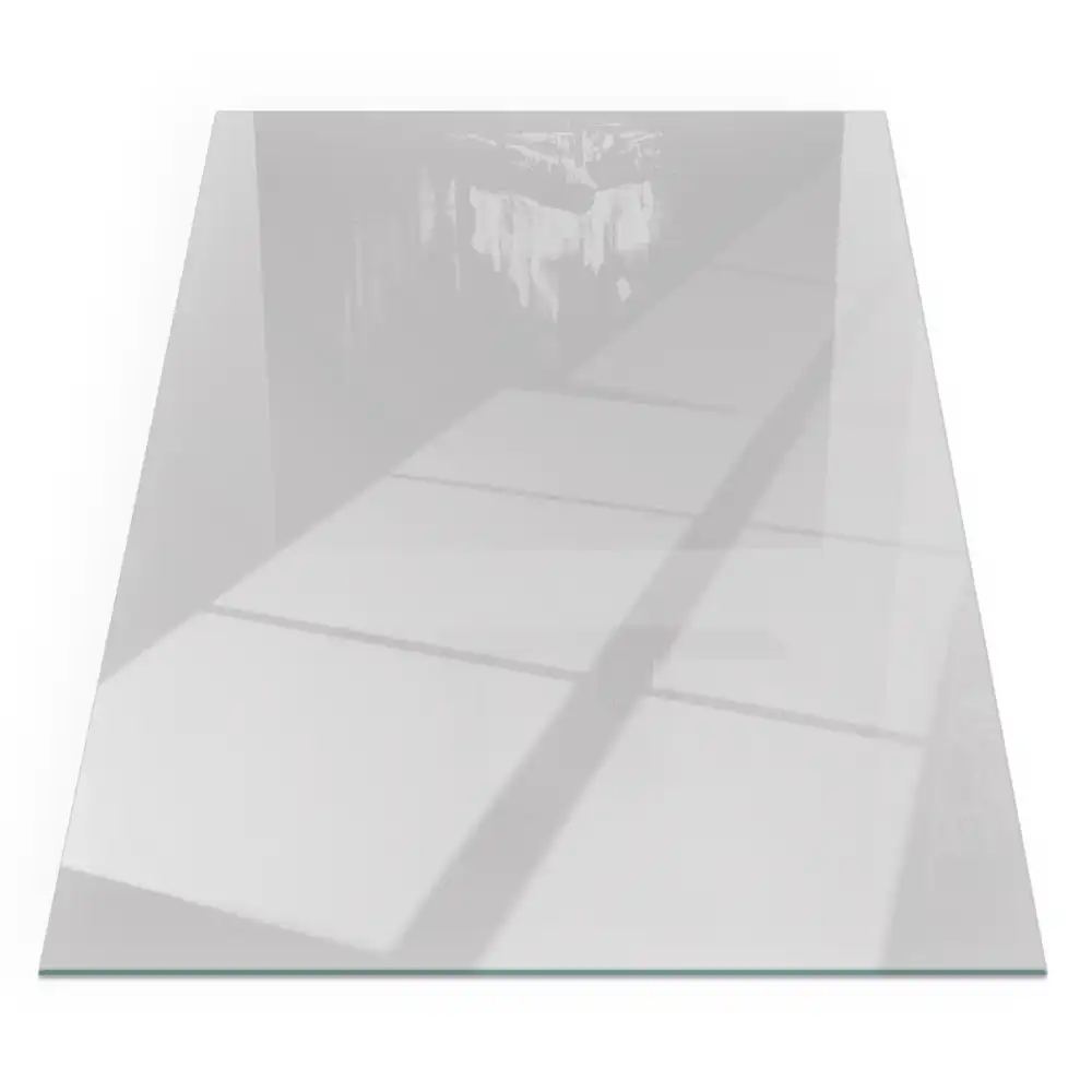 Plaque de sol rectangulaire pour poêle à bois grise