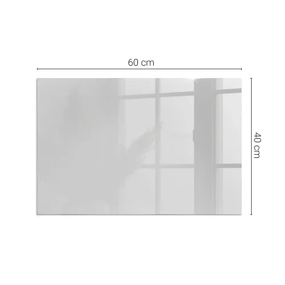 Plaque de sol rectangulaire pour poêle à bois grise