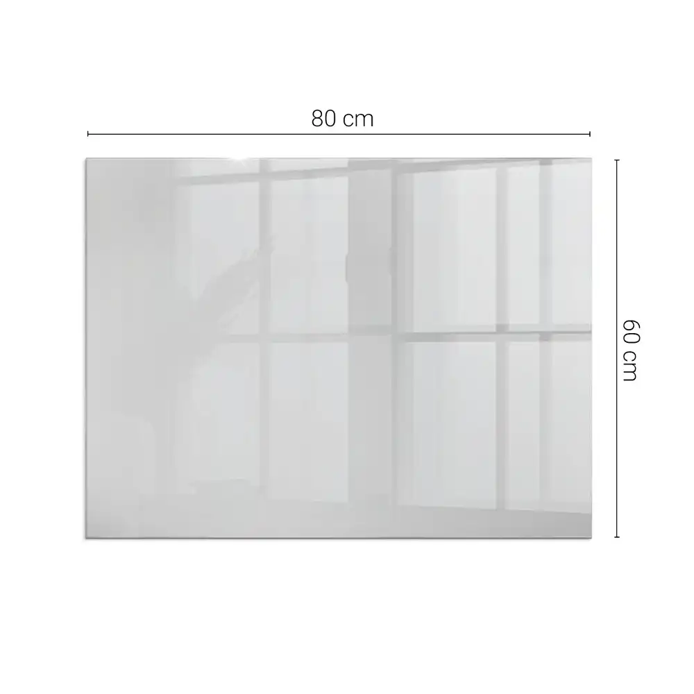 Plaque de sol rectangulaire pour poêle à bois grise
