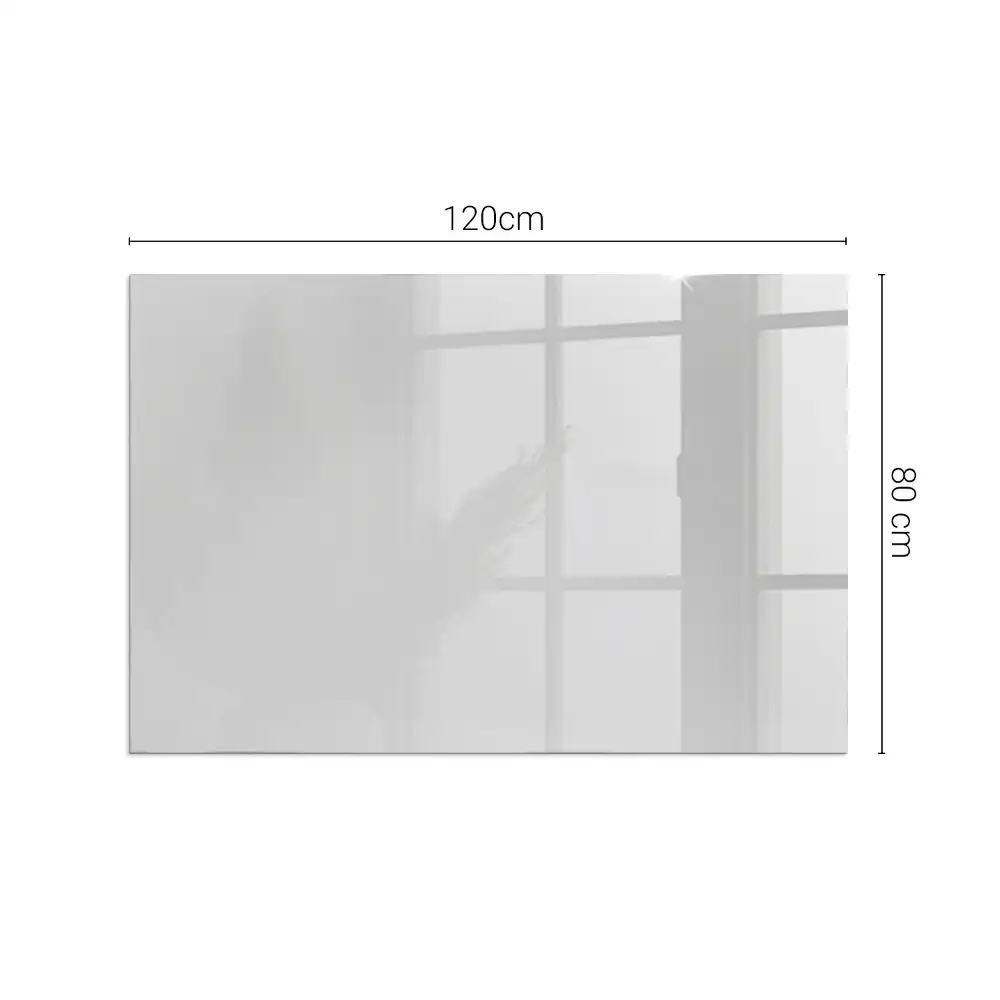 Plaque de sol rectangulaire pour poêle à bois grise