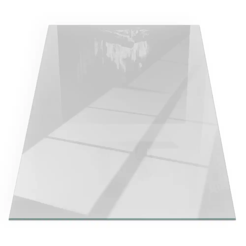 Plaque de sol rectangulaire pour poêle à bois grise