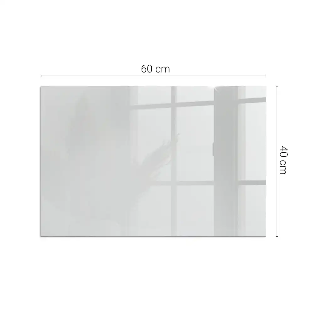 Plaque de sol rectangulaire pour poêle à bois grise