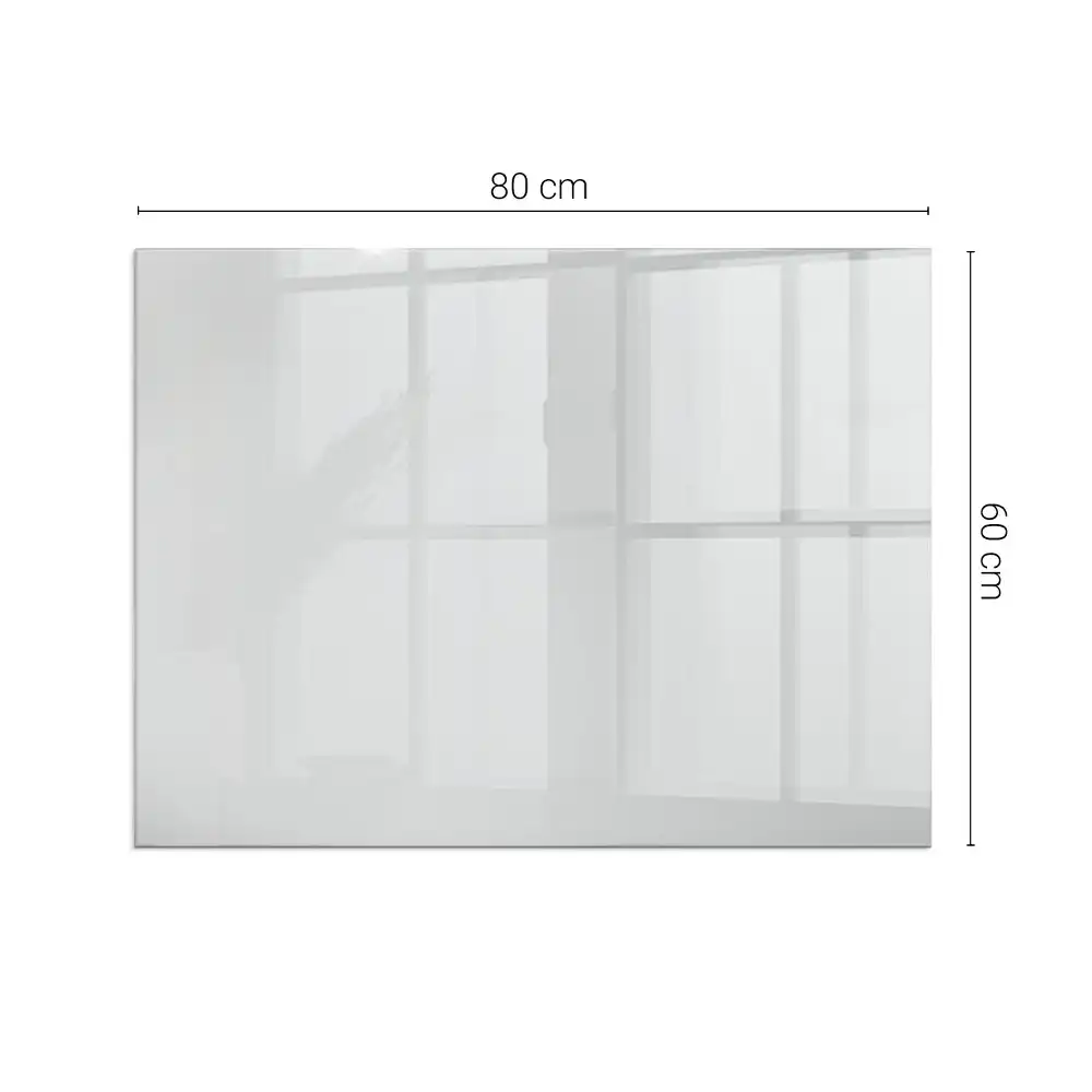 Plaque de sol rectangulaire pour poêle à bois grise