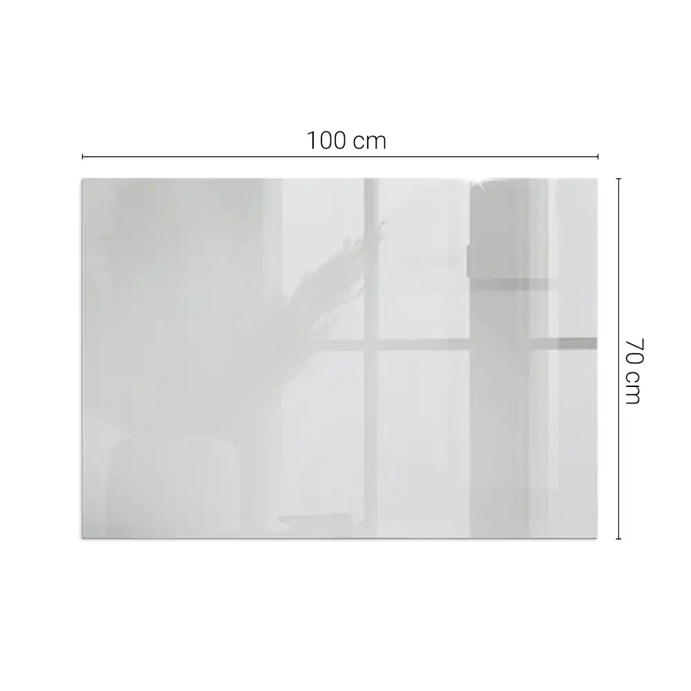 Plaque de sol rectangulaire pour poêle à bois grise
