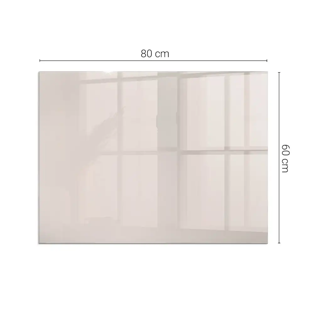 Plaque de sol rectangulaire en verre pour cheminée d'angle rose pâle