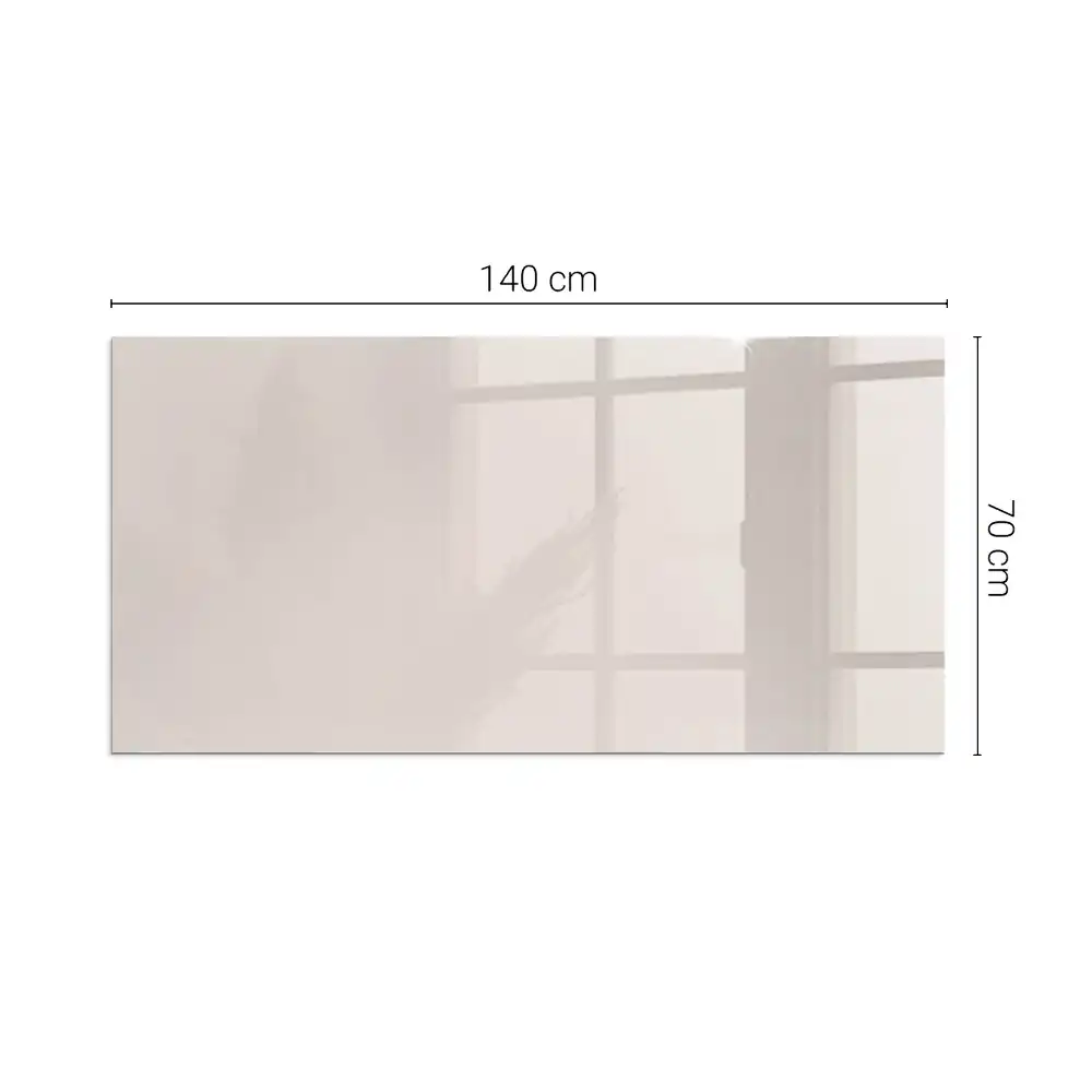 Plaque de sol rectangulaire en verre pour cheminée d'angle rose pâle