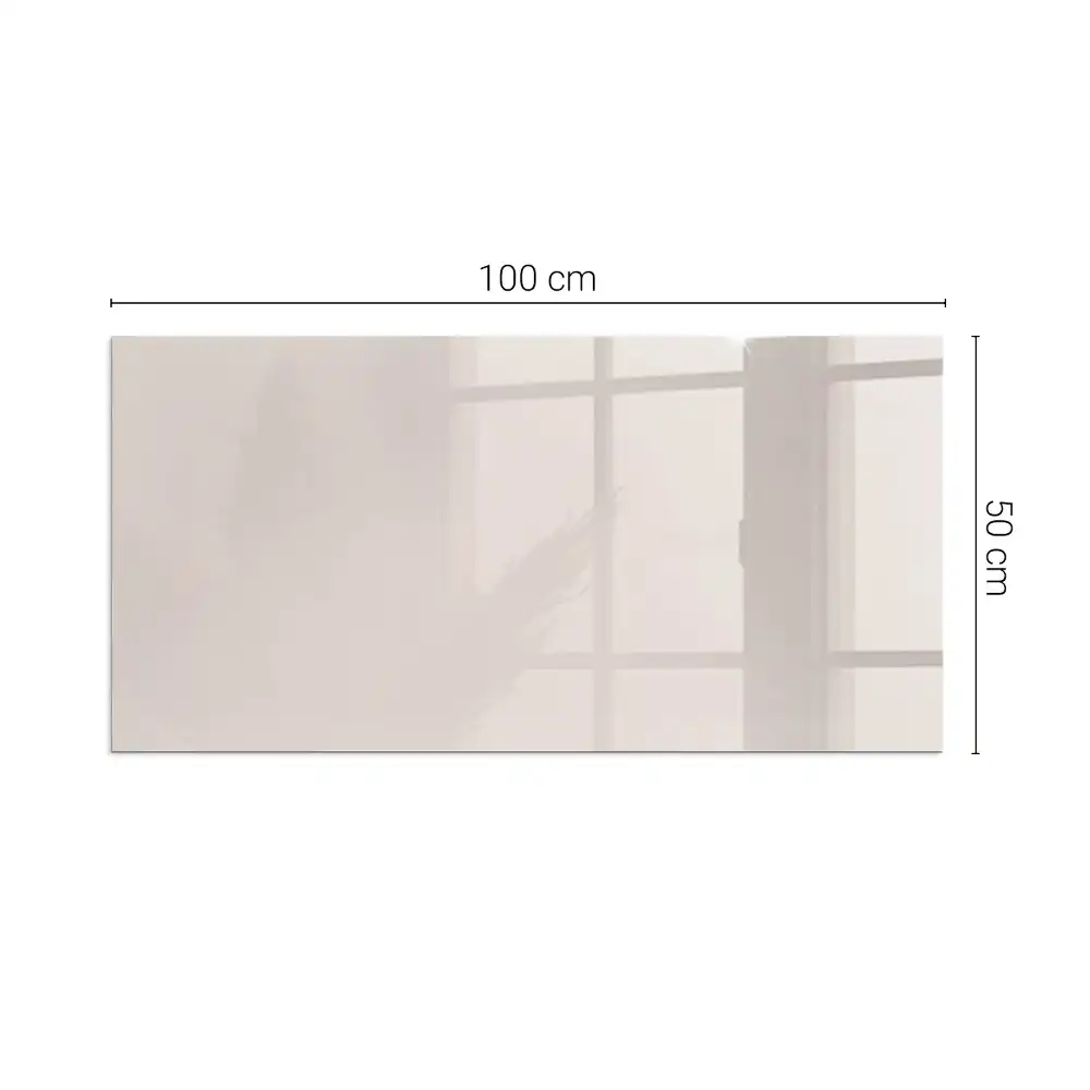 Plaque de sol rectangulaire en verre pour cheminée d'angle rose pâle