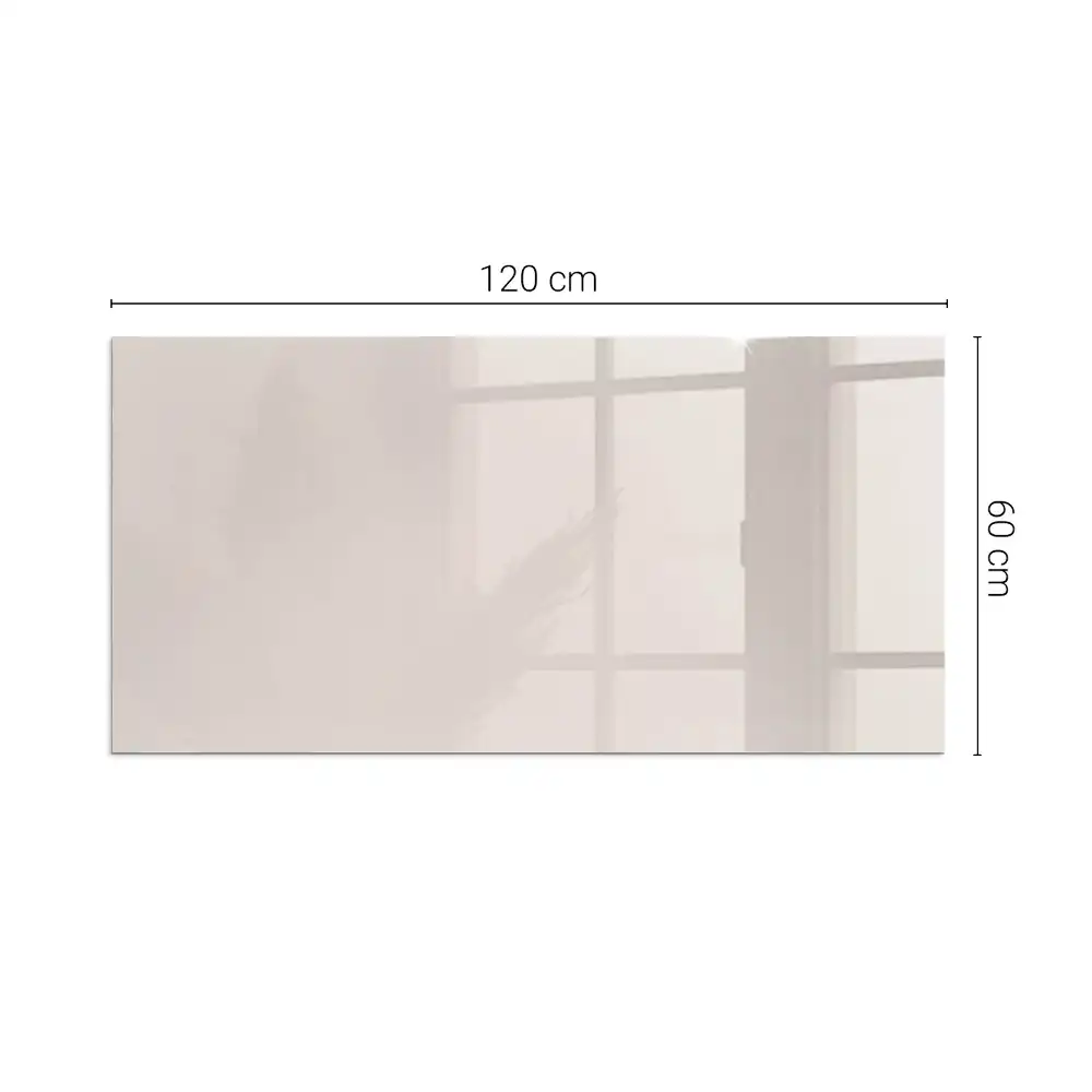 Plaque de sol rectangulaire en verre pour cheminée d'angle rose pâle