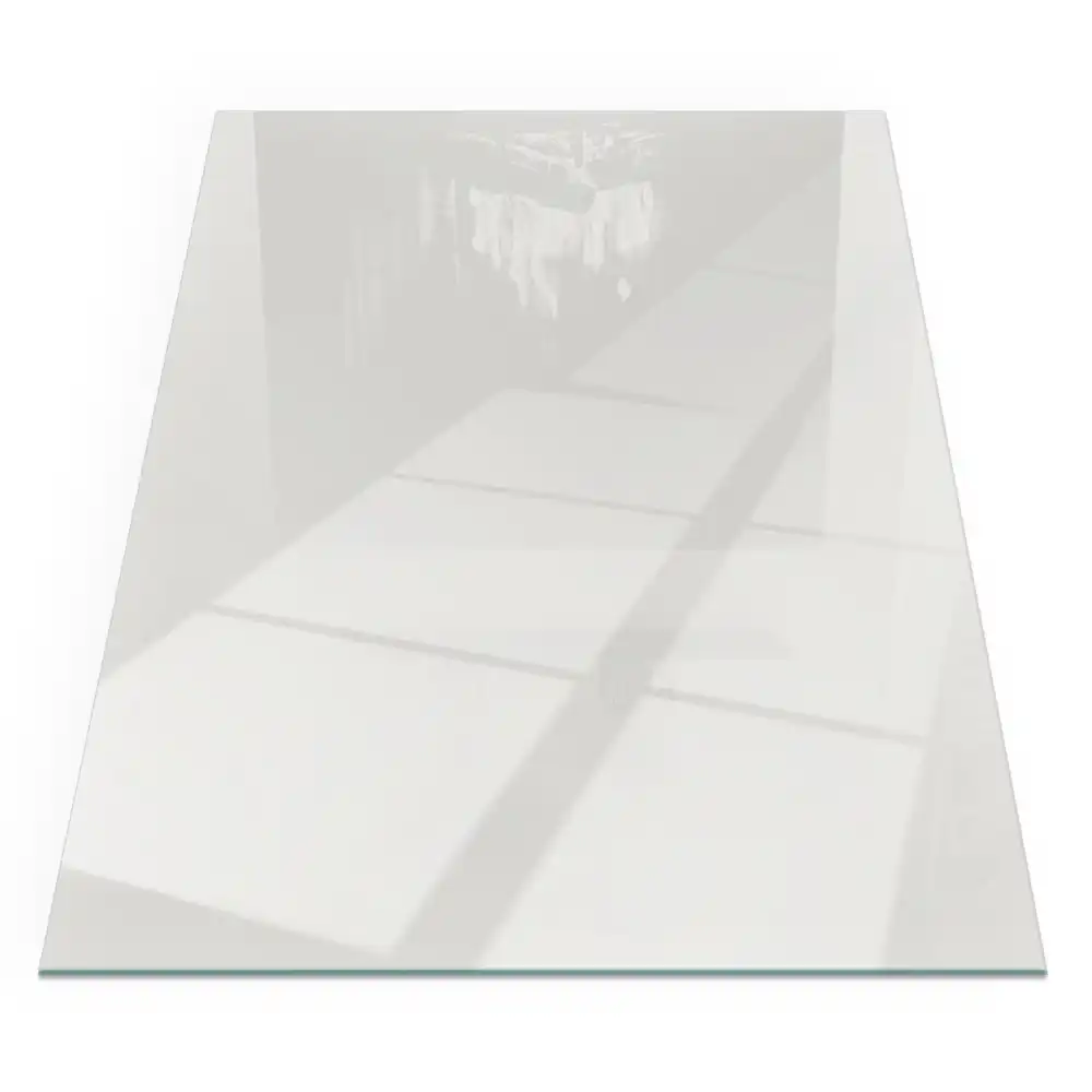 Plaque de sol rectangulaire pour poêle à bois grise