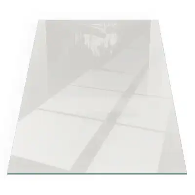 Plaque de sol rectangulaire pour poêle à bois grise