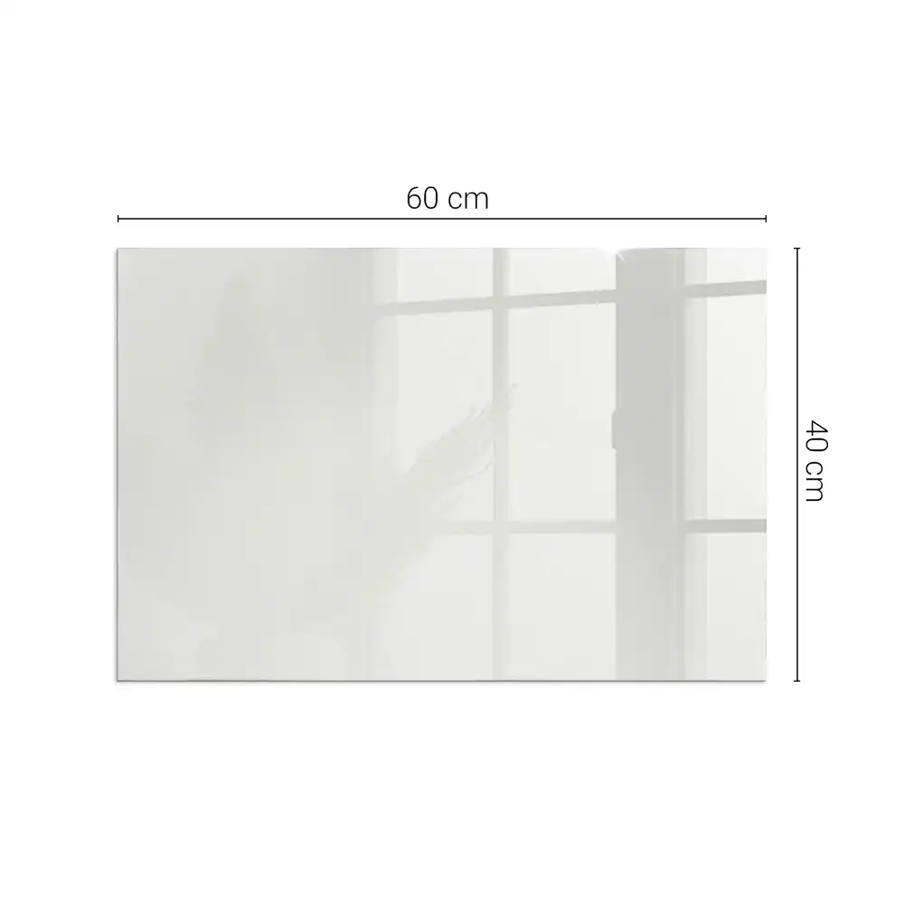 Plaque de sol rectangulaire pour poêle à bois grise