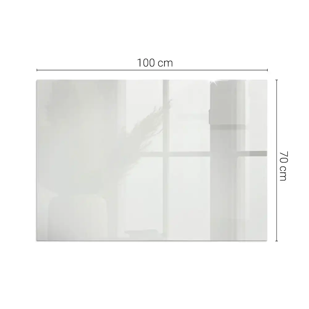 Plaque de sol rectangulaire pour poêle à bois grise