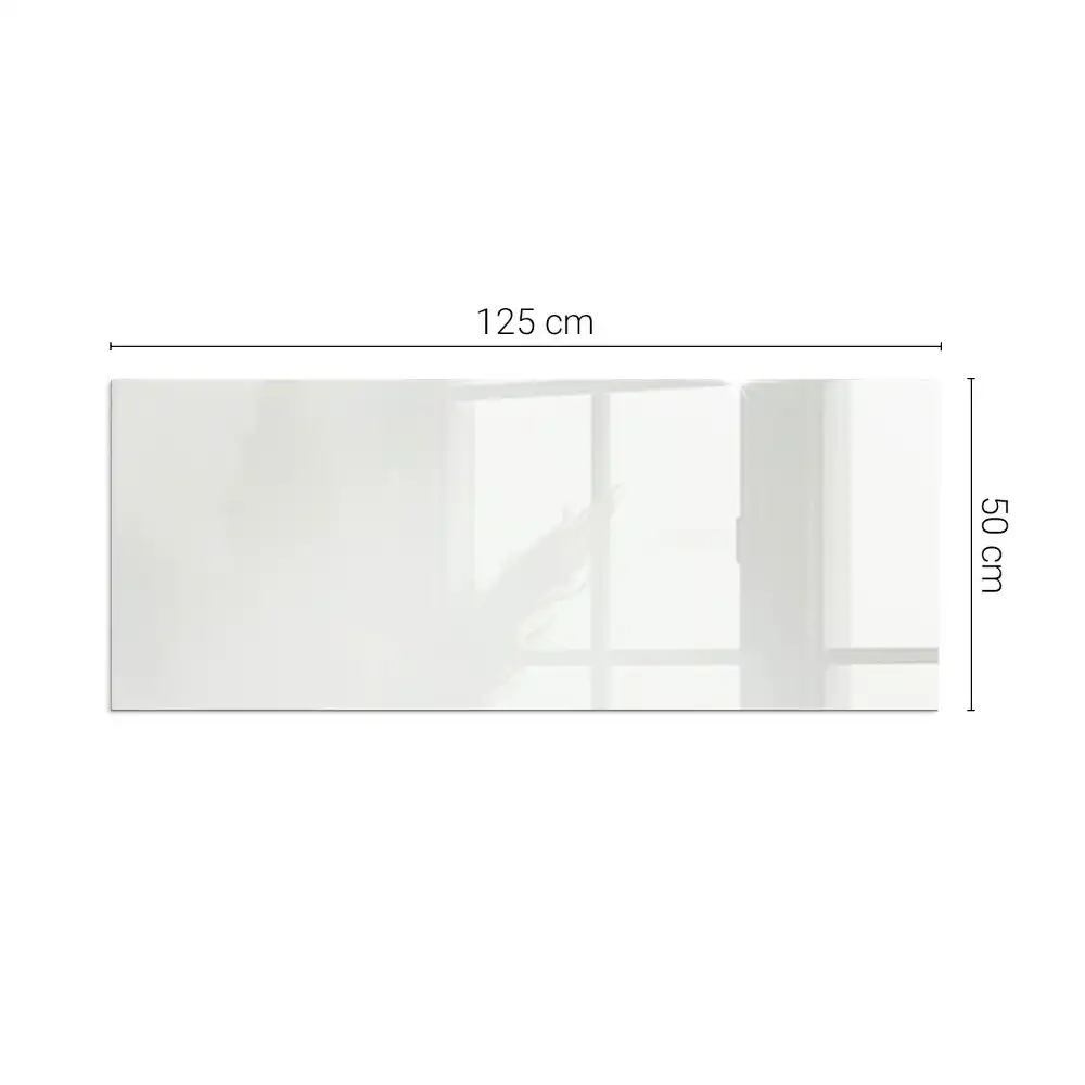 Plaque de sol rectangulaire en verre ivoire pour cheminée d'angle