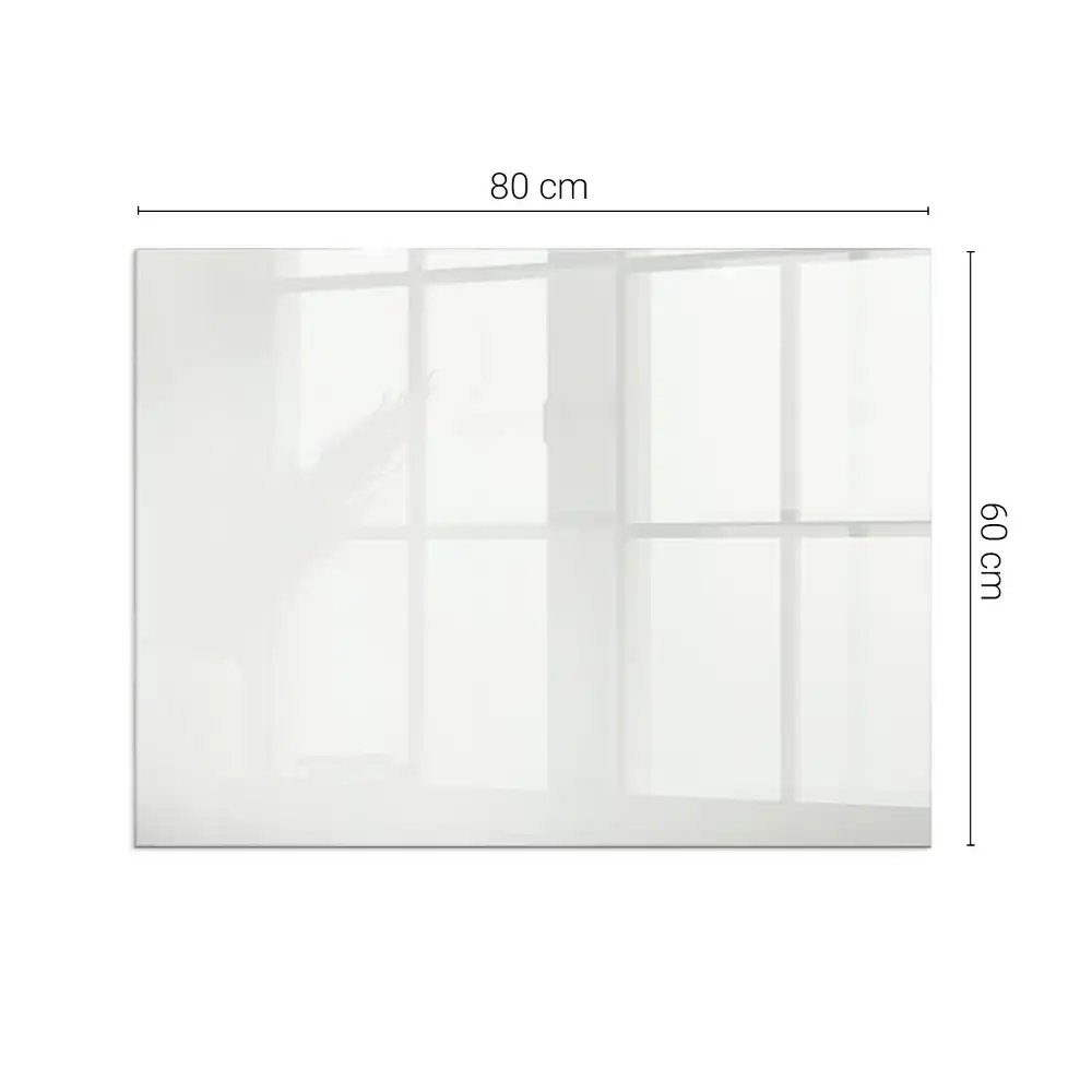 Plaque de sol rectangulaire en verre ivoire pour cheminée d'angle