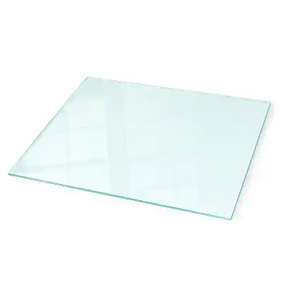 Plaque de sol pour poêle en verre transparent