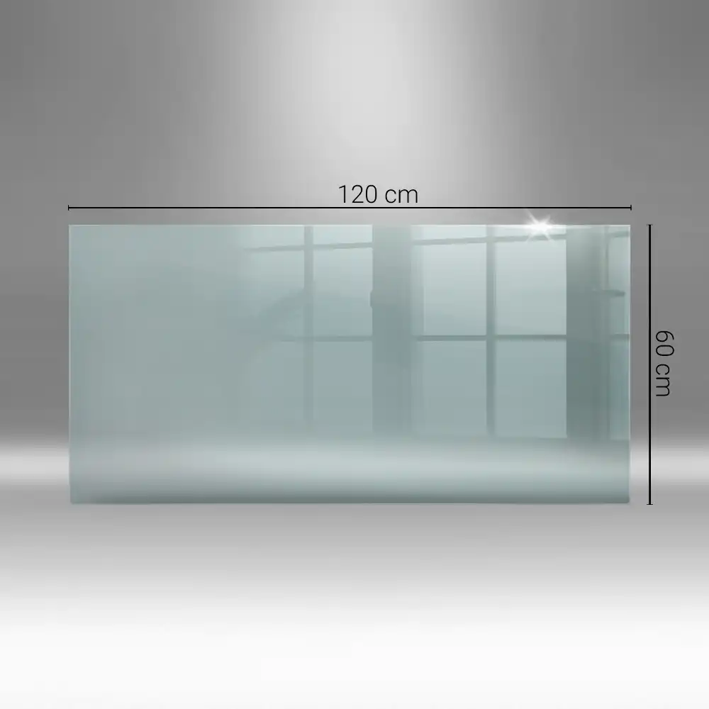 Plaque de sol pour poêle en verre transparent