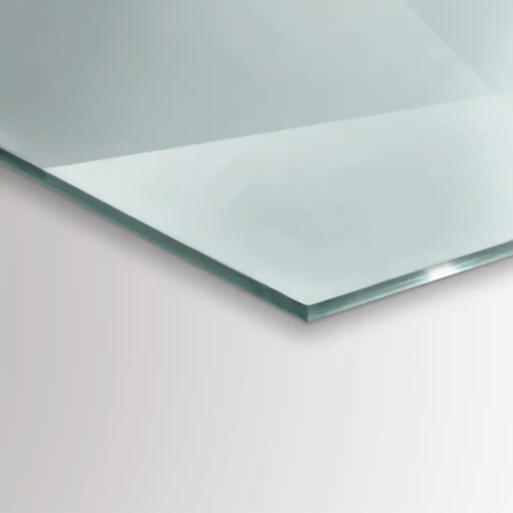 Plaque de sol pour poêle en verre transparent