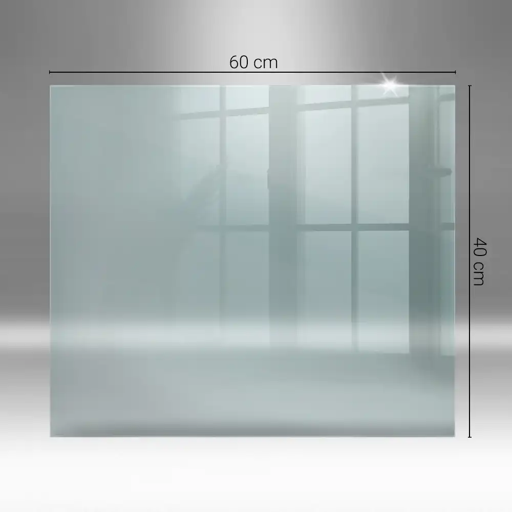Plaque de sol pour poêle en verre transparent