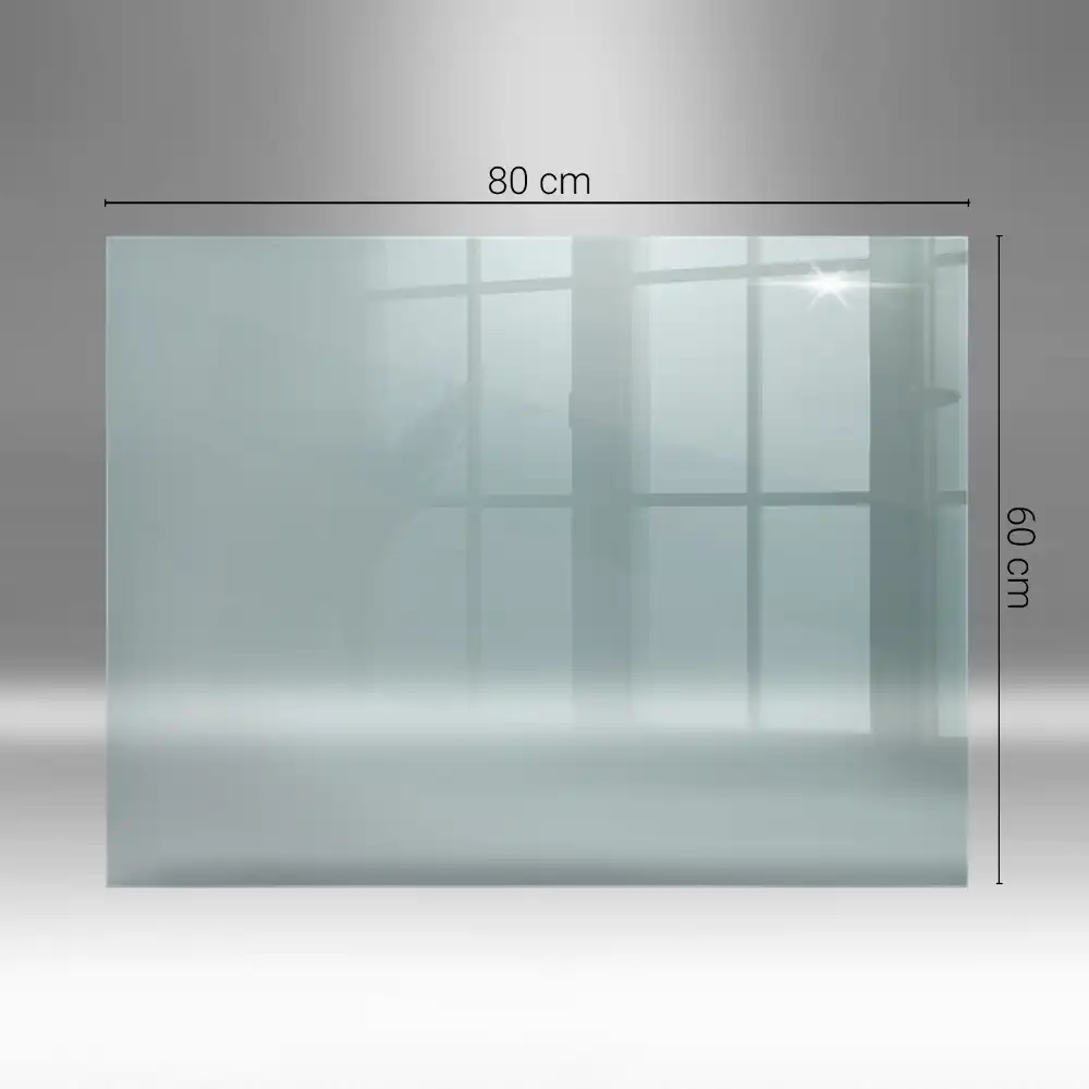 Plaque de sol pour poêle en verre transparent