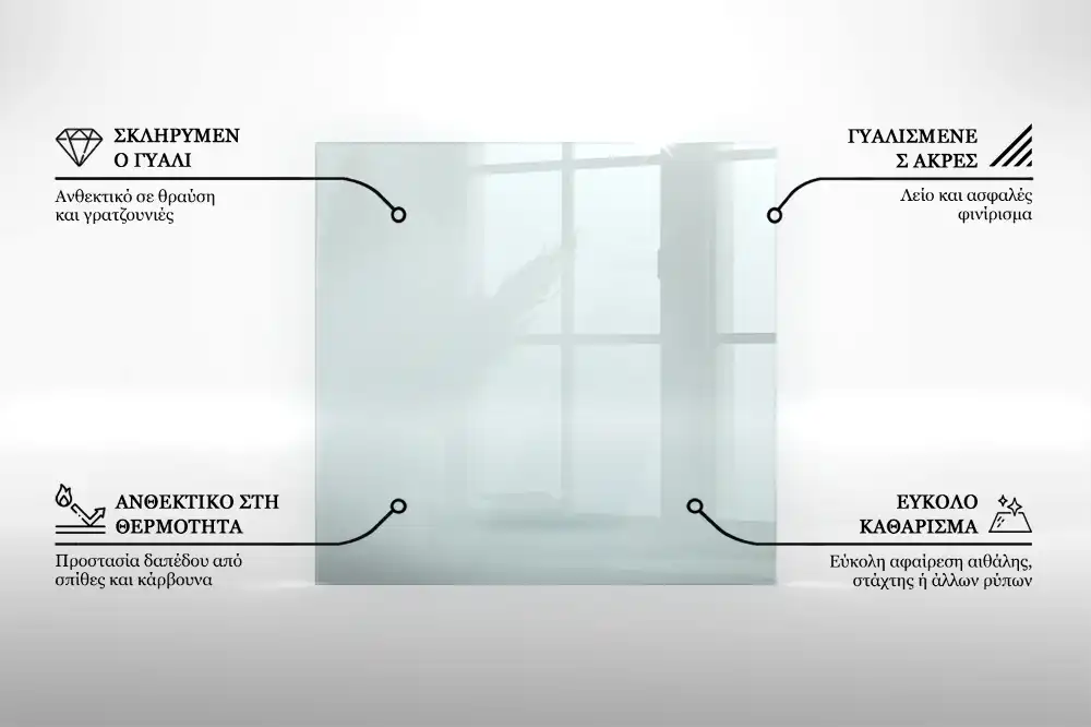 Plaque de sol pour poêle en verre transparent