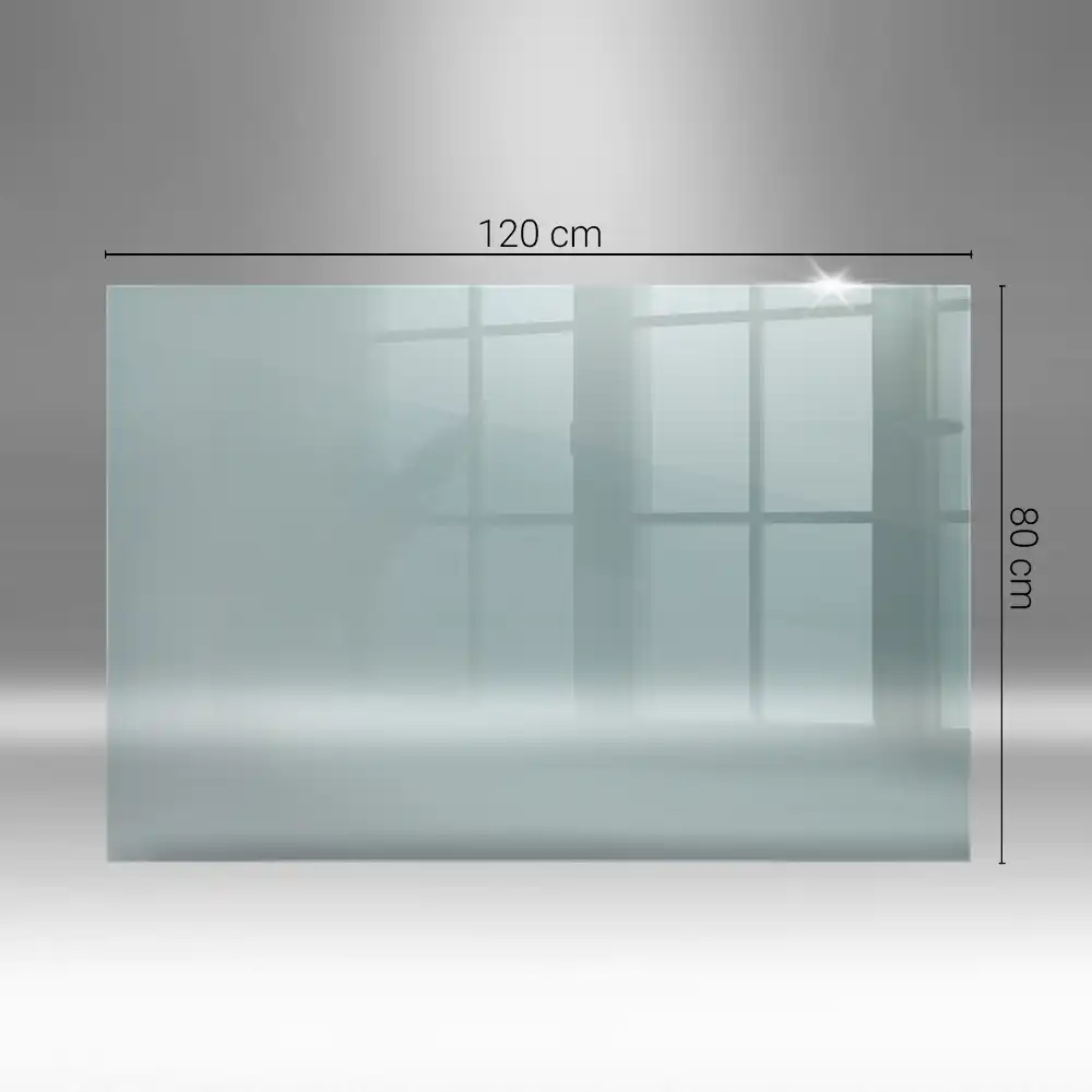Plaque de sol pour poêle en verre transparent