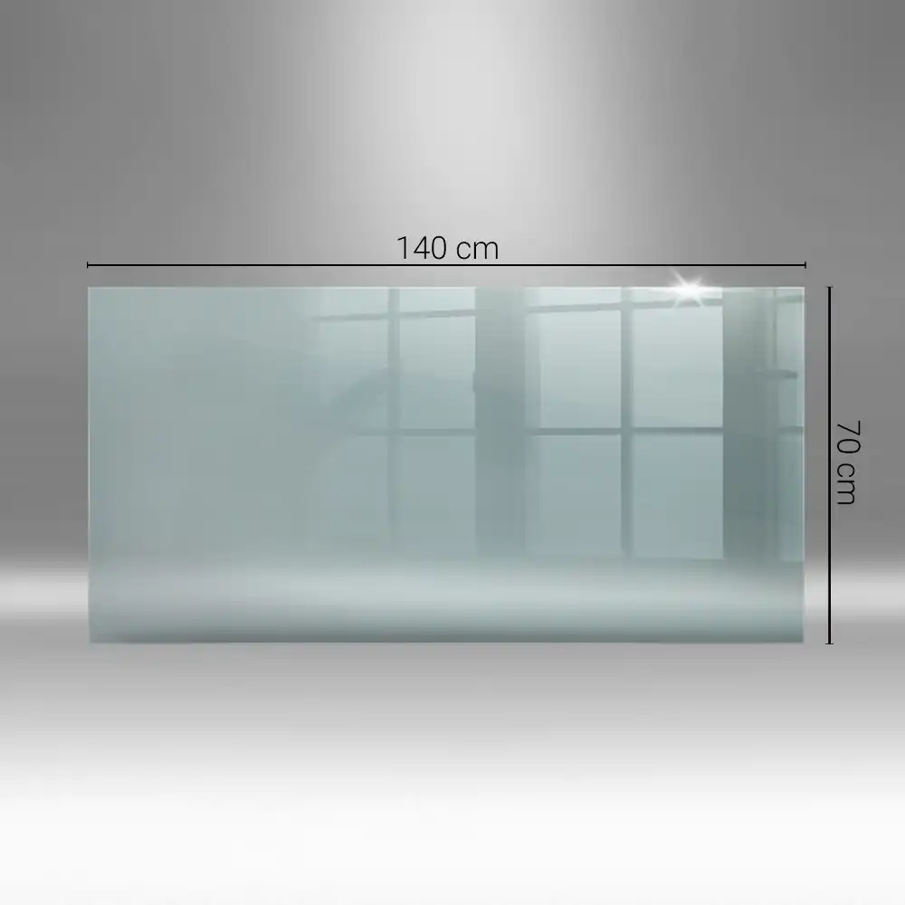 Plaque de sol pour poêle en verre transparent
