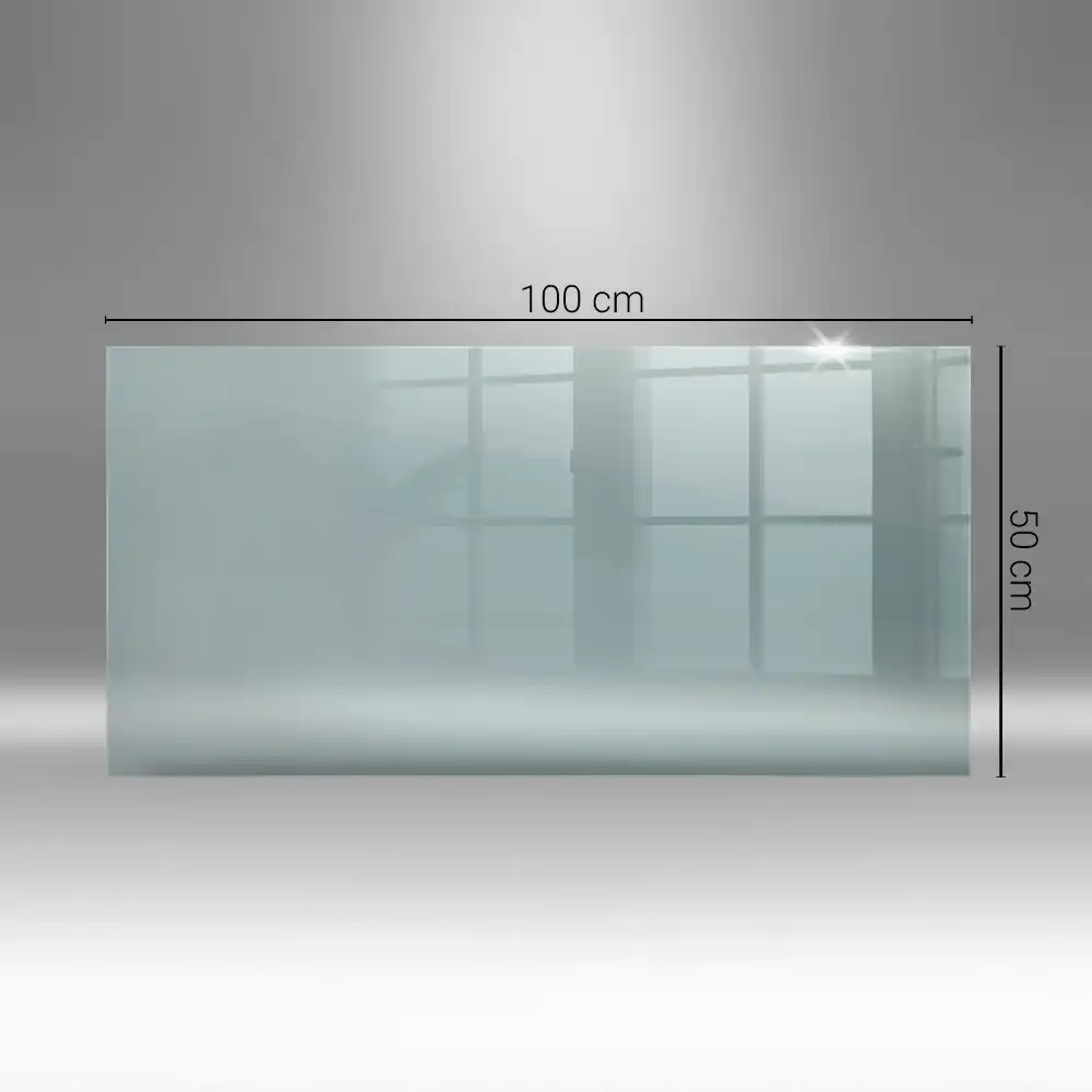 Plaque de sol pour poêle en verre transparent