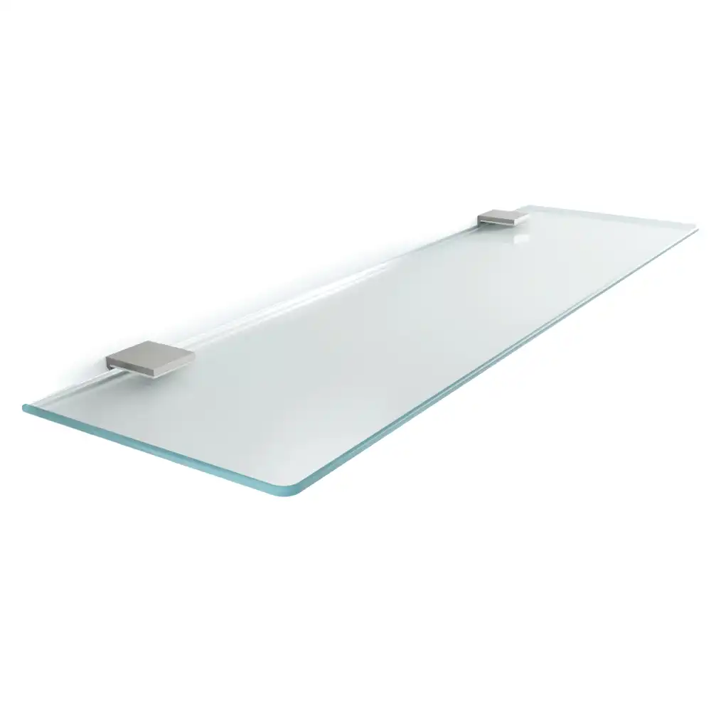 Étagère sous-miroir en verre translucide