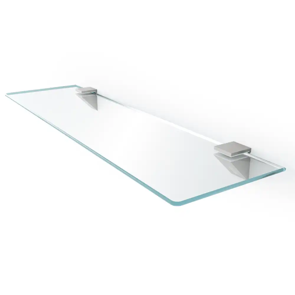Étagère murale en verre transparent