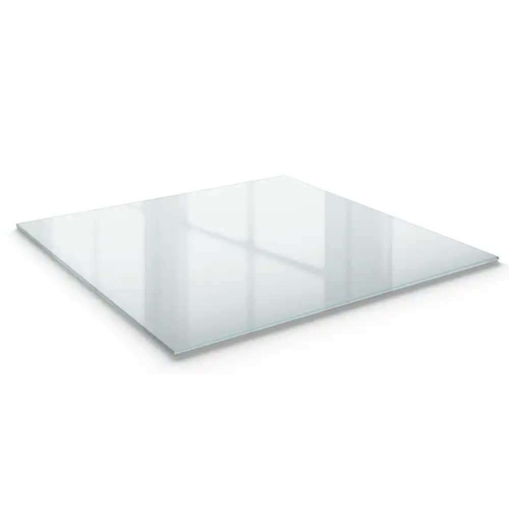 Plateau de table effet verre givré