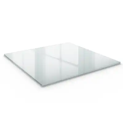 Plateau de table effet verre givré