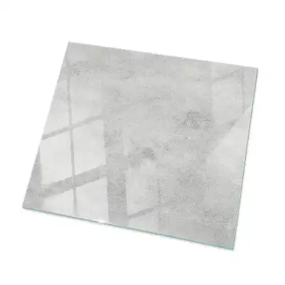 Plateau de table basse carré texture béton à rayures