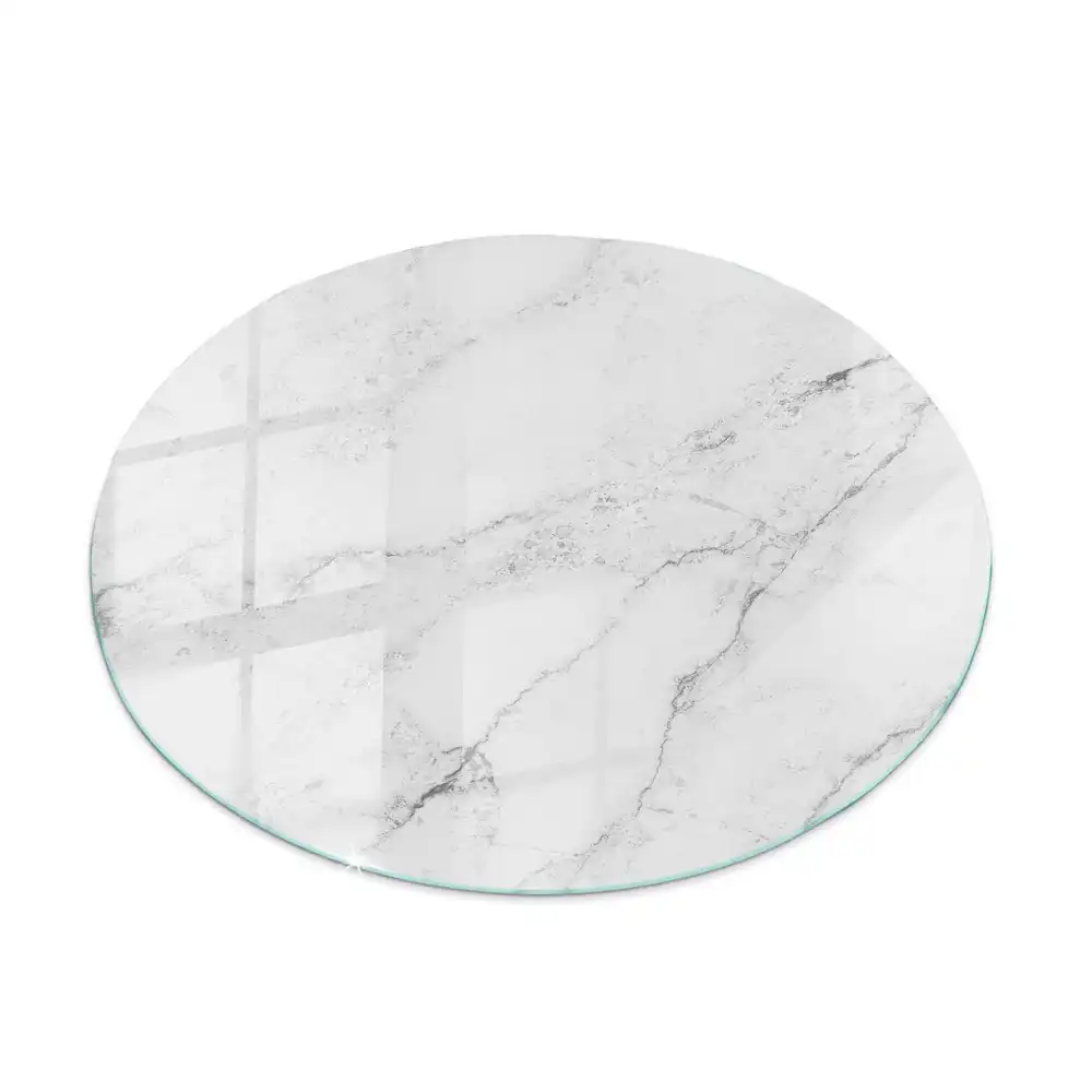 Plateau de table rond motif marbre