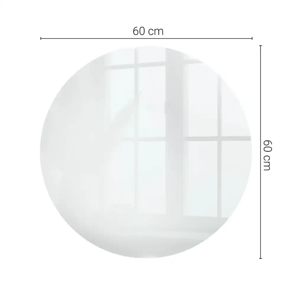 Dessus de table rond blanc à surface lisse
