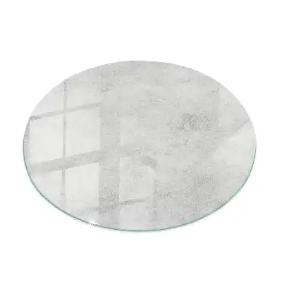 Plateau de table rond effet béton fissuré