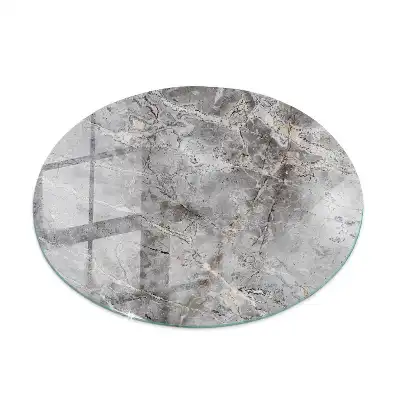 Plateau pour table ronde effet marbre