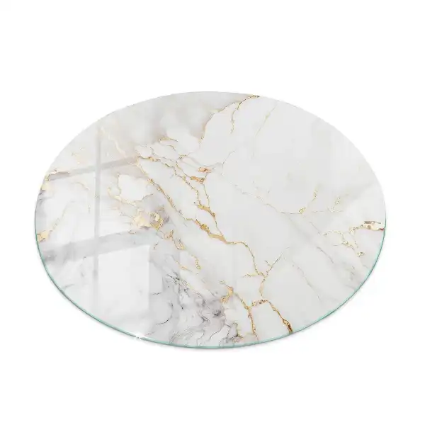 Dessus de table rond au motif marbre élégant