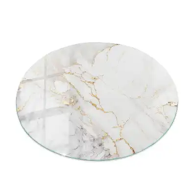 Dessus de table rond au motif marbre élégant