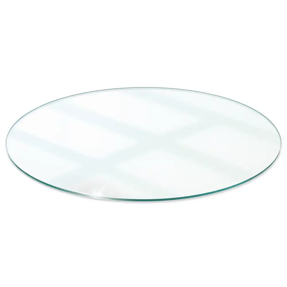 Plateau de table rond transparent