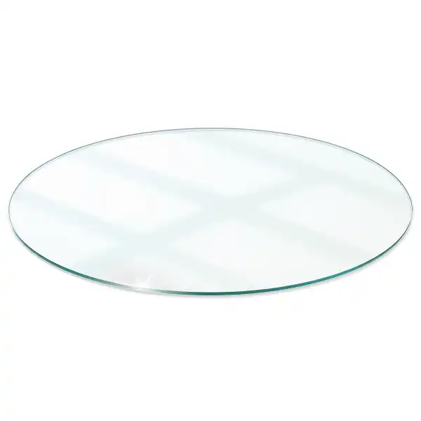 Plateau de table rond transparent