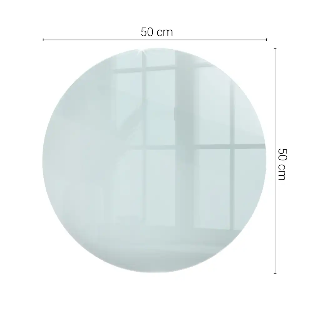 Plateau de table rond transparent