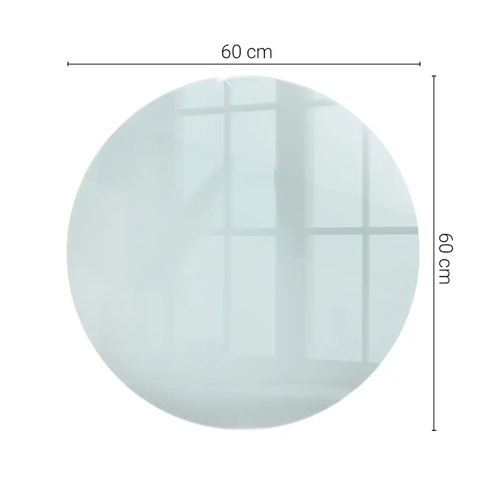 Plateau de table rond transparent