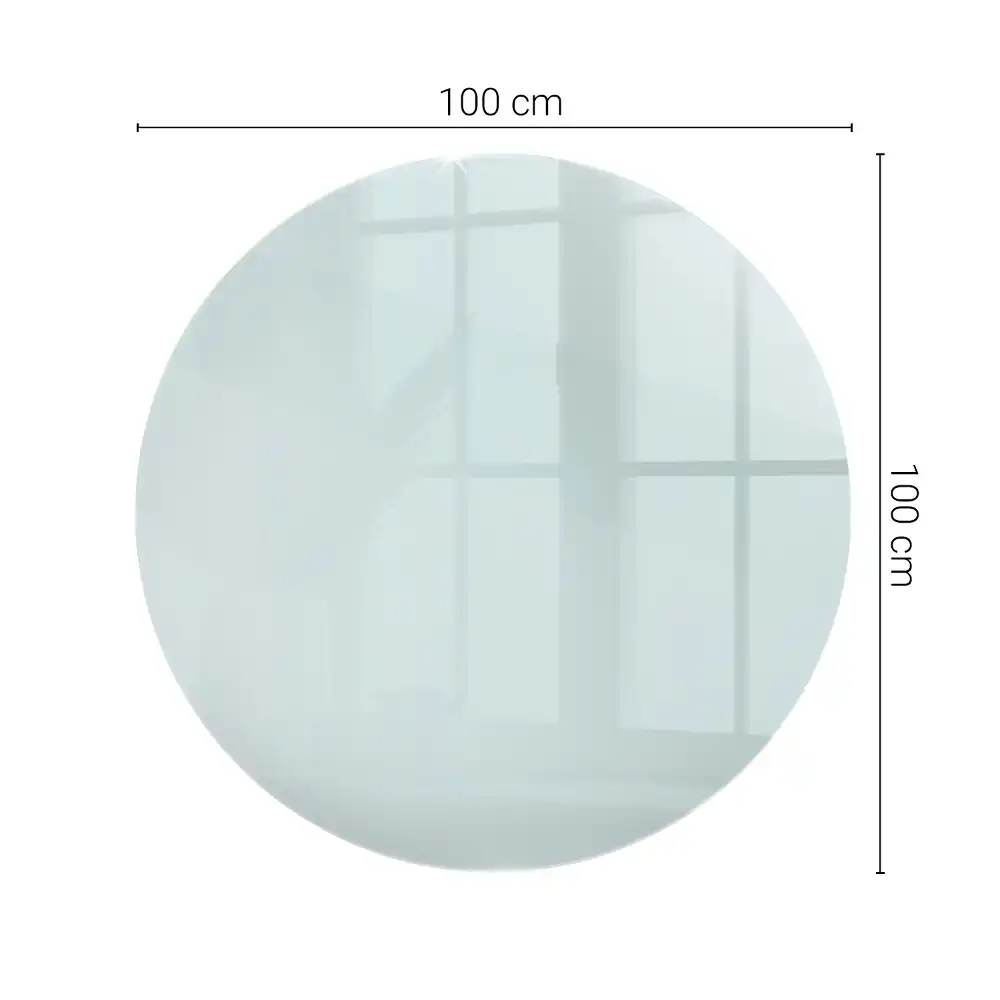 Plateau de table rond transparent
