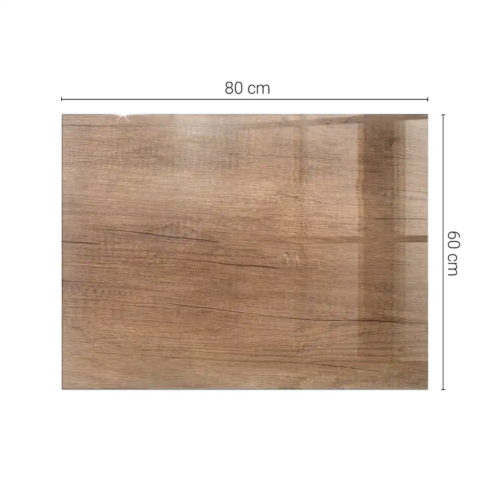 Plateau rectangulaire en bois naturel