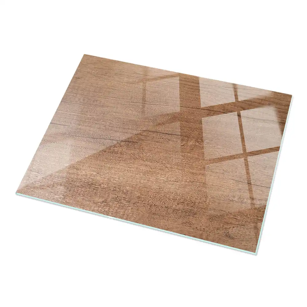 Plateau rectangulaire en bois naturel