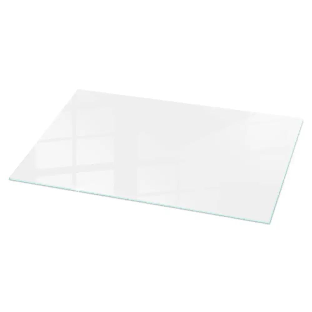 Plateau rectangulaire en verre blanc pur