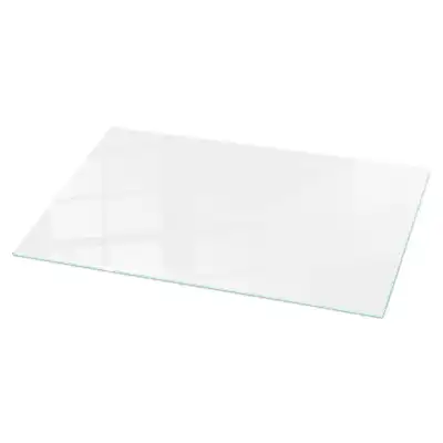 Plateau rectangulaire en verre blanc pur