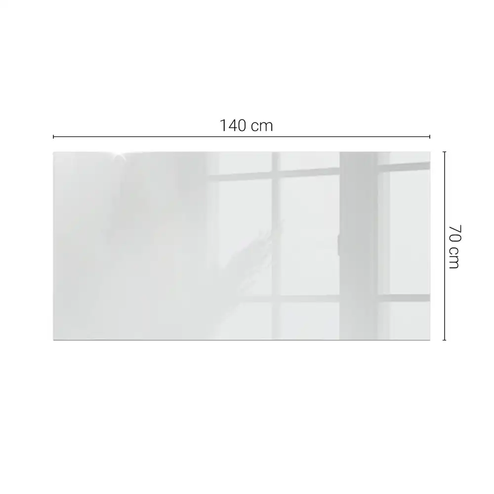 Plateau rectangulaire en verre blanc pur